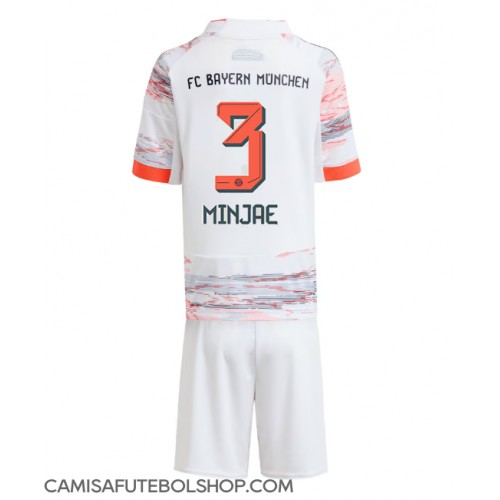 Camisa de time de futebol Bayern Munich Kim Min-jae #3 Replicas 2º Equipamento Infantil 2025-26 Manga Curta (+ Calças curtas)